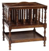 ENGLISH MAHOGANY FINISH CANTER