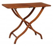 ENGLISH MAHOGANY FOLDING COACH
