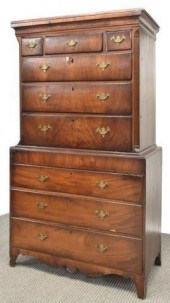 ENGLISH MAHOGANY HIGHBOY CHEST