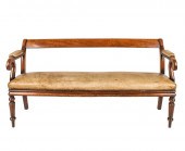 ENGLISH MAHOGANY LEATHER-COVER