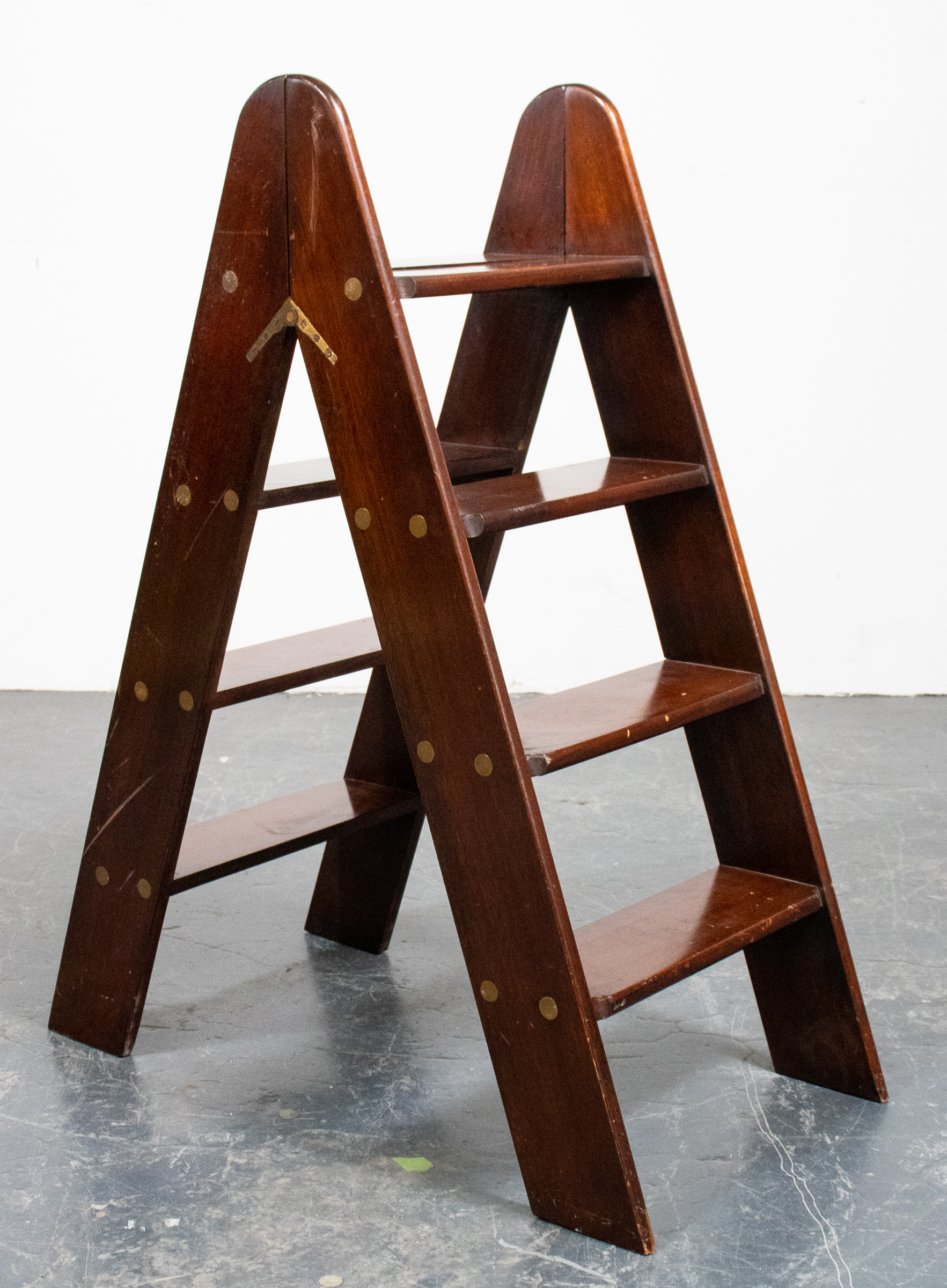 ENGLISH MAHOGANY LIBRARY FOLDING