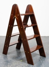 ENGLISH MAHOGANY LIBRARY FOLDI