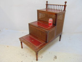ENGLISH MAHOGANY LIBRARY STEP