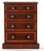 ENGLISH MAHOGANY MINIATURE CHE