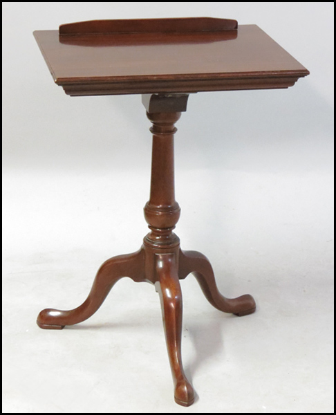 ENGLISH MAHOGANY MUSIC STAND. H:
