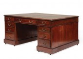ENGLISH MAHOGANY PARTNERS DESK