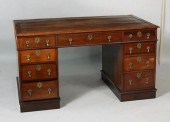 ENGLISH MAHOGANY PARTNER'S DES