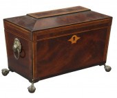 ENGLISH MAHOGANY SARCOPHAGUS-F
