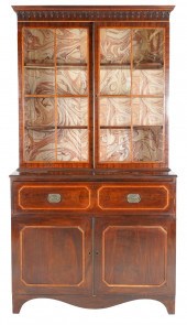 ENGLISH MAHOGANY SECRETARY CAB