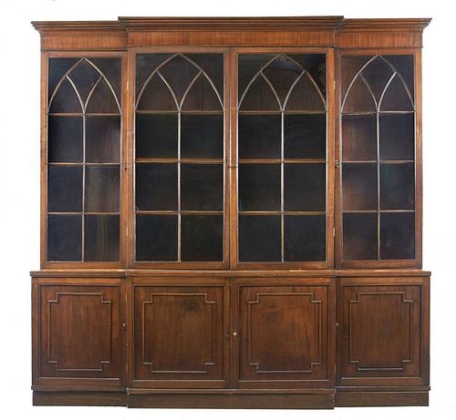 ENGLISH MAHOGANY STEP BACK