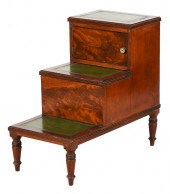 ENGLISH MAHOGANY STEP COMMODEi