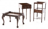 English mahogany table shelf a