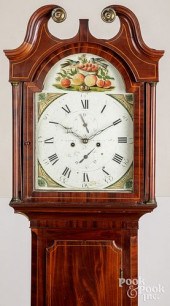 ENGLISH MAHOGANY TALL CASE CLO