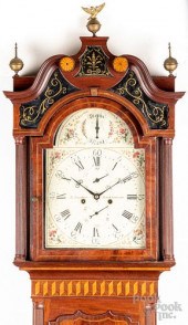 ENGLISH MAHOGANY TALL CASE CLO