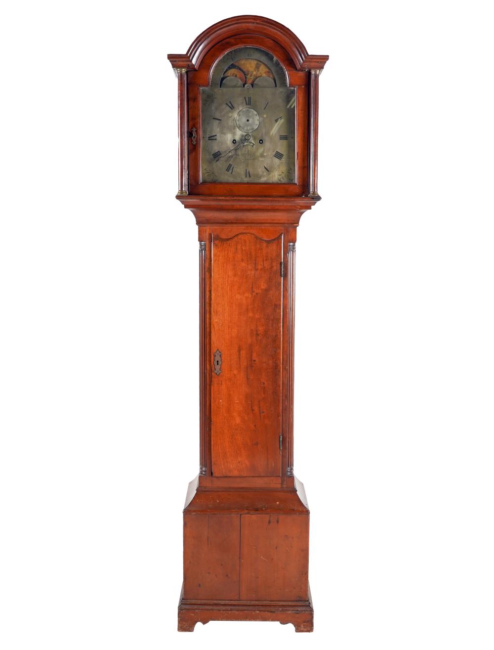 ENGLISH MAHOGANY TALL CASE CLOCKthe