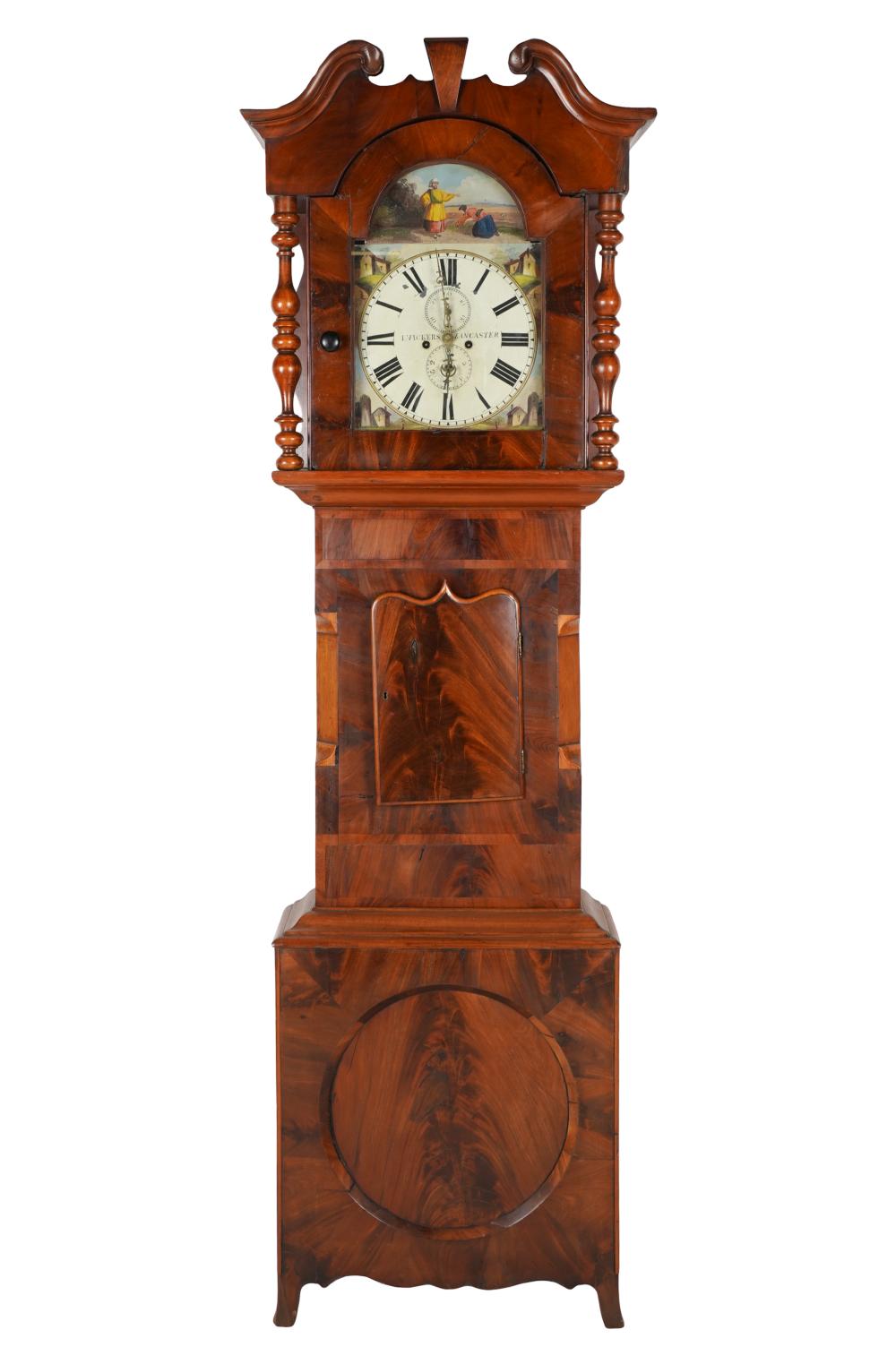 ENGLISH MAHOGANY TALL CASE CLOCKthe