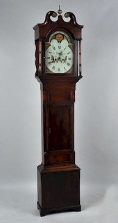 ENGLISH MAHOGANY TALL CASE CLO