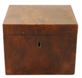 ENGLISH MAHOGANY TEA CADDYthe