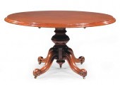ENGLISH MAHOGANY TILT-TOP BREA