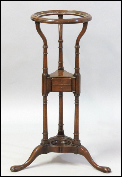 ENGLISH MAHOGANY WIG STAND /