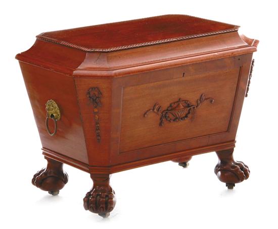 English mahogany wine cooler