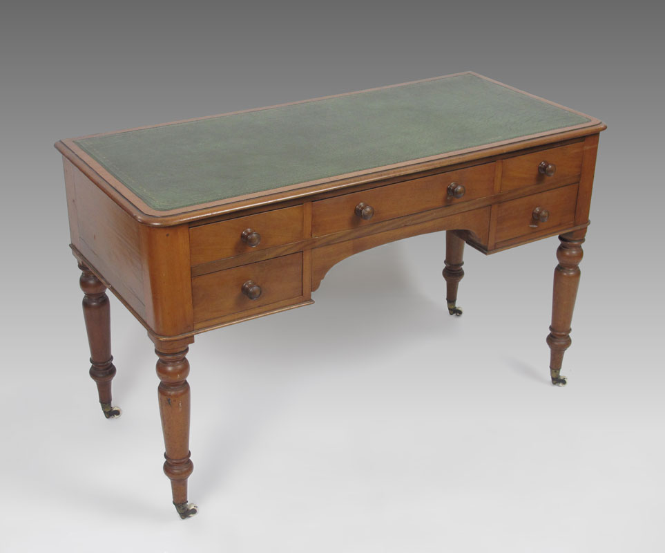 ENGLISH MAHOGANY WRITING TABLE: