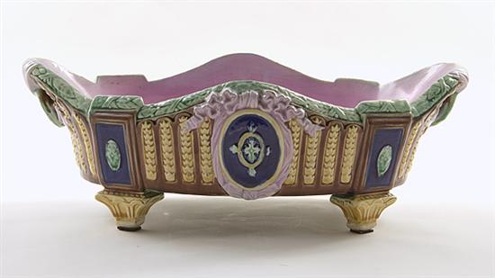 English majolica centerbowl