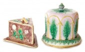 English Majolica cheese bell a