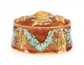 ENGLISH MAJOLICA COVERED GAME