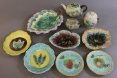 English Majolica tableware tog