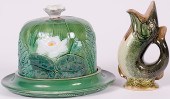English Majolica Wall Shelf Pl