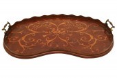 ENGLISH MARQUETRY INLAID KIDNE