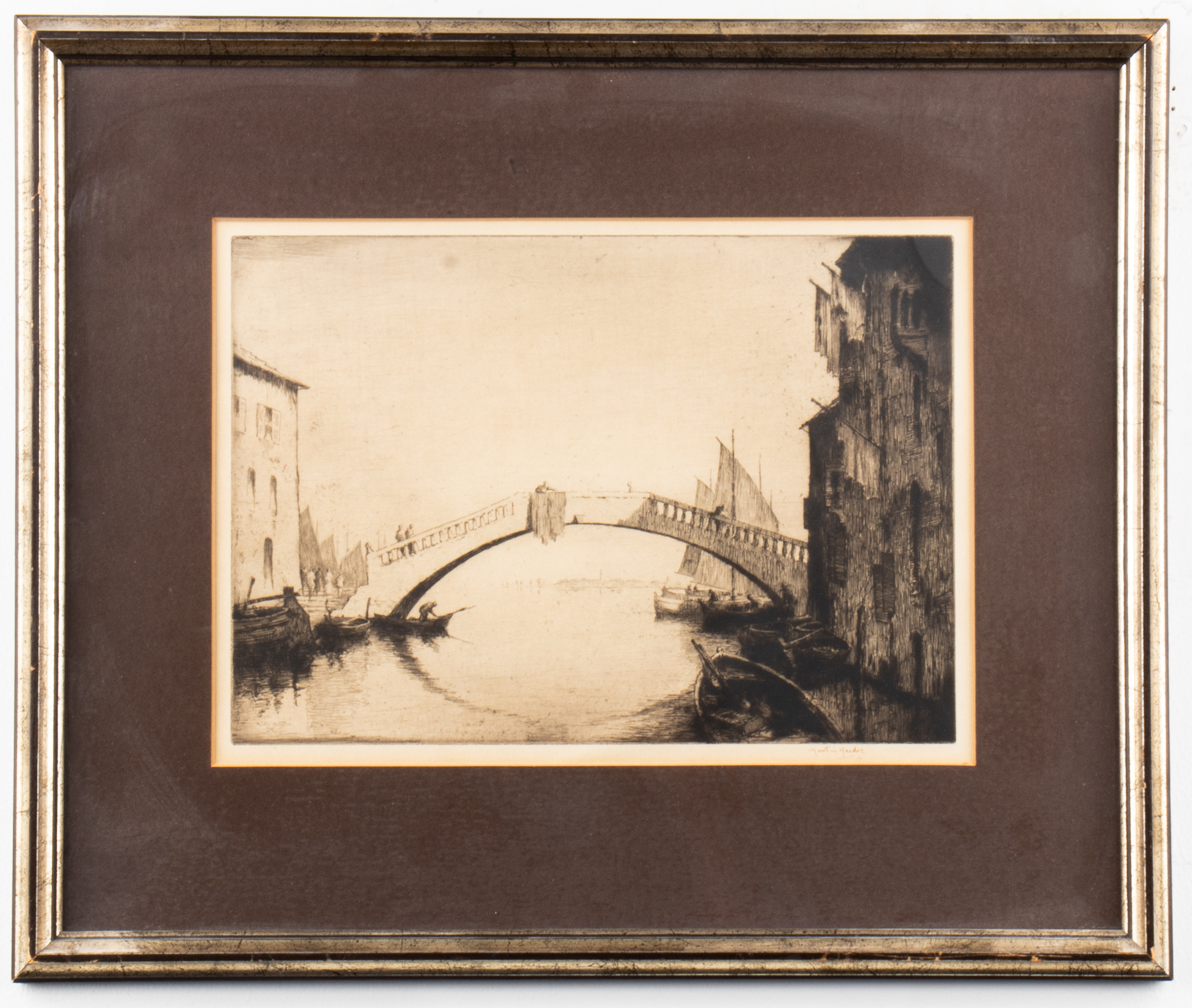 ENGLISH MARTIN HARDIE, ETCHING ON