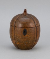 ENGLISH MELON-FORM TEA CADDY E
