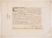 ENGLISH MILITARY INDENTURE, DA