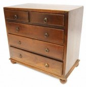 ENGLISH MINIATURE MAHOGANY CHE