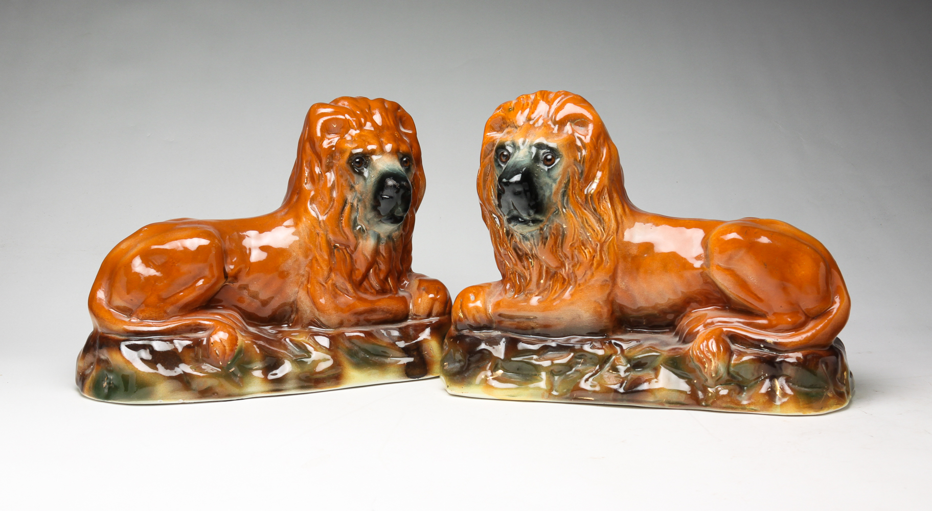 ENGLISH MIRRORED PAIR OF