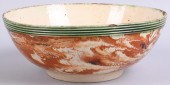 ENGLISH MOCHAWARE MARBLED BOWL
