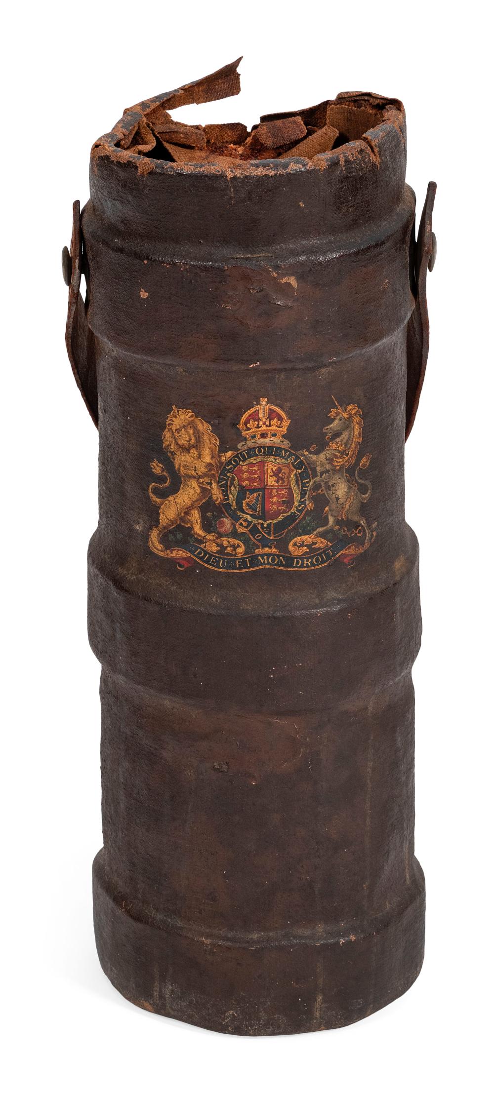 ENGLISH NAVAL POWDER BUCKET 19TH