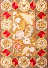 ENGLISH NEEDLEPOINT RUG WITH F