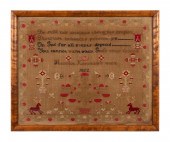 ENGLISH NEEDLEPOINT SAMPLER ON