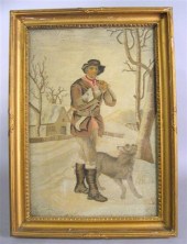 English needlework and painted