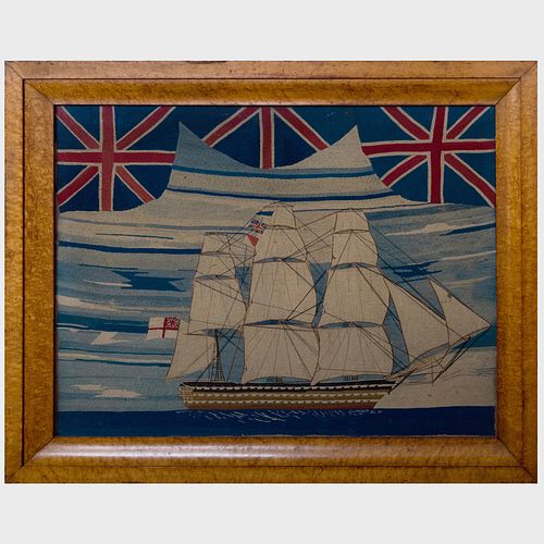 ENGLISH NEEDLEWORK PICTURE OF A