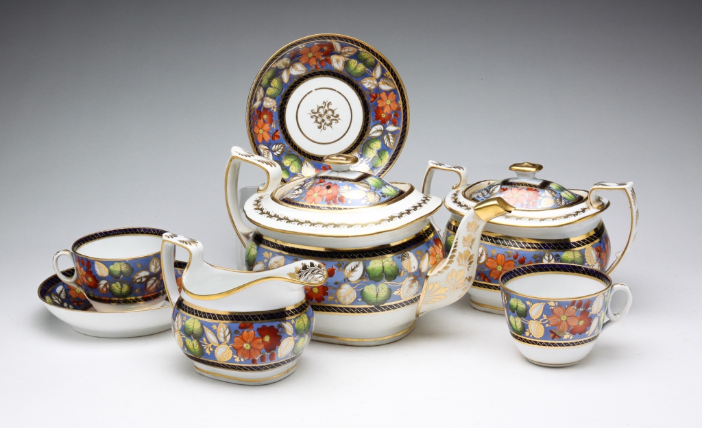 ENGLISH NEW HALL CHINA TEA SET.