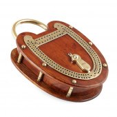 ENGLISH NOVELTY OAK AND BRASS