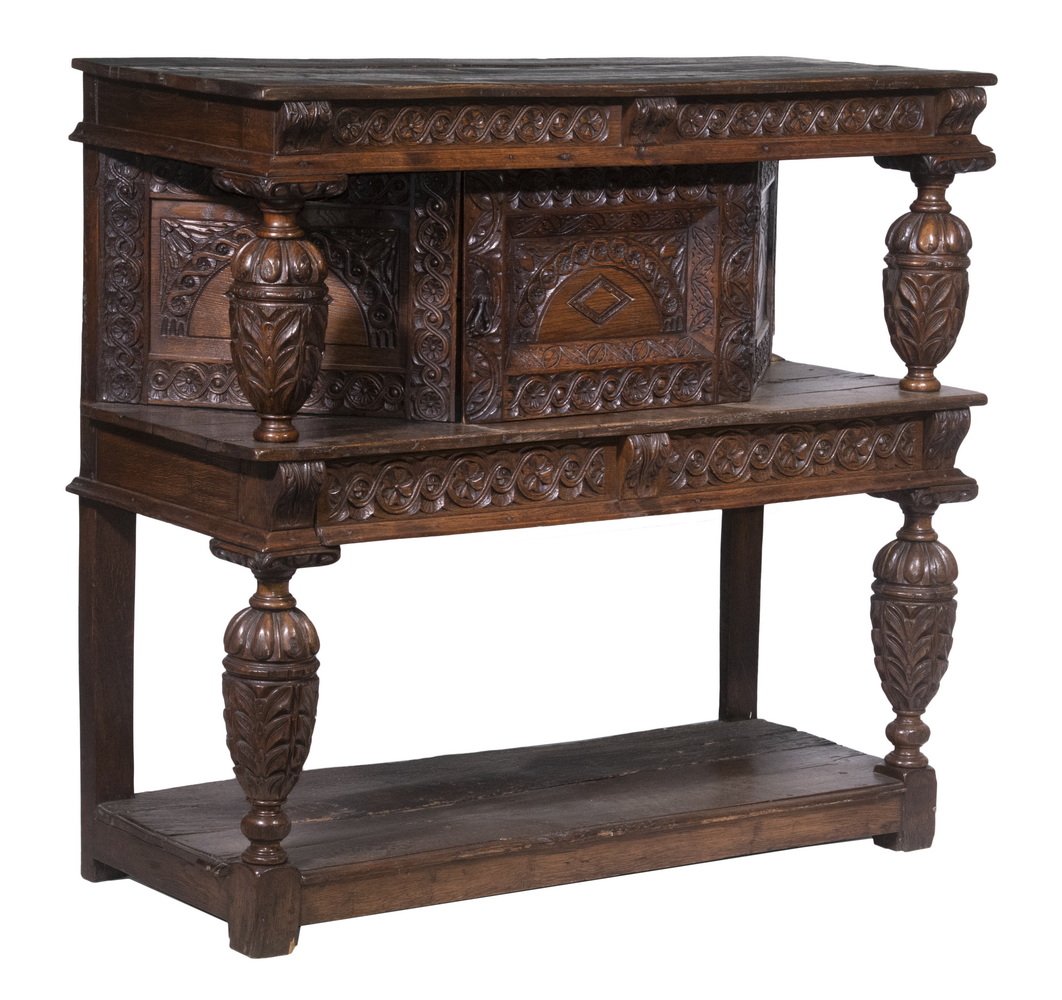 ENGLISH OAK 17TH C. ELIZABETHAN