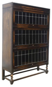 ENGLISH OAK &AMP; LEADED GLASS