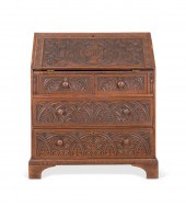 ENGLISH OAK ANTIQUARIAN DROP F