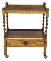 ENGLISH OAK BARLEY TWIST TWO-T