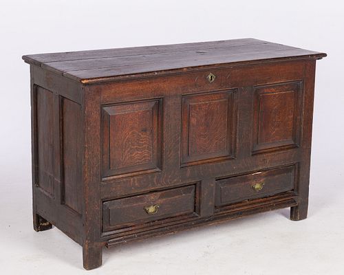 ENGLISH OAK BLANKET CHEST,